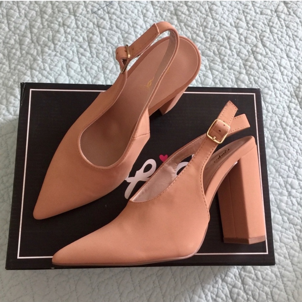 Slingback  Nude Heels
